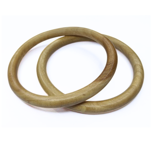 Poignées de sac en bois polyvalentes en bois teinté naturel, durables, élégantes et idéales pour les collections de marques personnalisées - Product Image 1