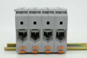 Wukh95 vít loại thức ăn hiện tại cao thông qua khối thiết bị đầu cuối 6-1 AWG Brass 232a - Product Image 4