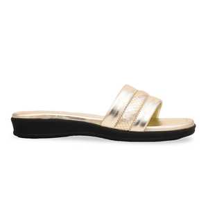 Pantoufles de sport dorées décontractées CL4046 - Product Image 3