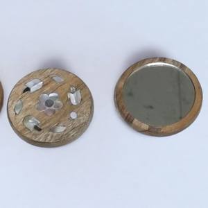 Espejos de madera con incrustaciones de piedra de madreperla semipreciosa Natural para decoración del hogar espejos con incrustaciones de madera hechos a mano - Product Image 2