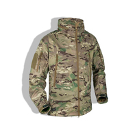 Veste tactique d'hiver imperméable à séchage rapide pour homme, col montant, softshell, 100% polyester, coupe-vent, pour la randonnée et l'escalade en plein air, OEM