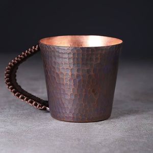 Handmade Golden Finished Copper Beer <b>Mug</b> with Hammered Design Dishwasher & Microwave Safe <b>Large</b> Capacity Kitchen Decor - Product Image 6