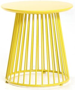 Modern Antique Wrought Iron Coffee <b>Table</b> <b>Small</b> Living Room Decorative <b>Side</b> <b>Table</b> Metal Mesh Wire Bedroom Home Furniture - Product Image 1