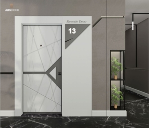 Absdoor Reverie ประตูทางเข้าห้องครัวเหล็กที่ทันสมัยฉนวนกันความร้อนที่เหนือกว่าสุนทรียศาสตร์พีวีซีทนทานยาวนาน - Product Image 3