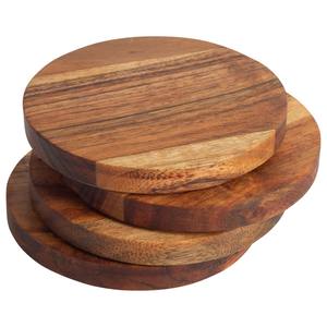 Sous-verres en noyer écologiques faits à la main |   Sous-verres Premium Personnalisables (Tailles et Logos) 5mm pour la Maison, les Restaurants et les Événements - Product Image 6