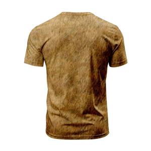 เสื้อยืดวิ่งแห้งเร็วของผู้ชายพิมพ์โลโก้และลวดลาย100% ผ้าโพลีเอสเตอร์แบบไม่ทอ - Product Image 3