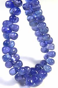 Cuentas de Tanzanita Azul Natural de Alta Calidad, Hilo de 9 Pulgadas, Forma de Lágrima, Pulido Liso, Pleocroico, 6-10 mm, Cuentas Sueltas para Joyería - Product Image 5