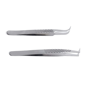 Meilleure vente de pince à épiler en acier inoxydable de qualité professionnelle pointes fines pour extensions de cils - Product Image 3