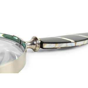 Loupe à bordure argentée artisanale, dernière nouveauté, best-seller, style nautique, pour lecture de près et inspection - Product Image 4