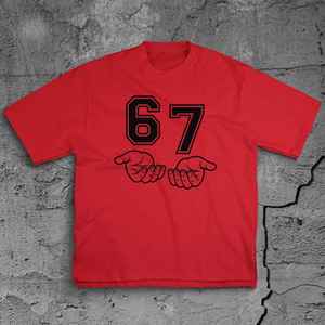 Camiseta divertida de streetwear con estampado de meme 67, camiseta gráfica Six Seven para hombres y mujeres - Product Image 2