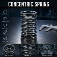 Ensemble de ressorts de compression concentriques, ressort en acier à bobines imbriquées pour équipement industriel