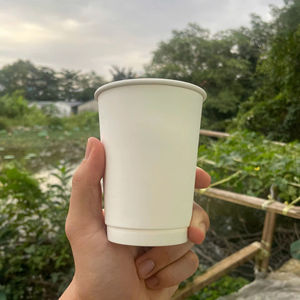 Vasos de Papel de Doble Pared para Café, Desechables, Ecológicos, para Bebidas Calientes, para Cafetería, Oficina, Fiestas - Product Image 1