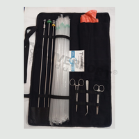 Kit complet de 82 pièces réutilisables en acier inoxydable allemand de haute qualité pour l'insémination artificielle vétérinaire, pistolets d'IA, gants et étuis