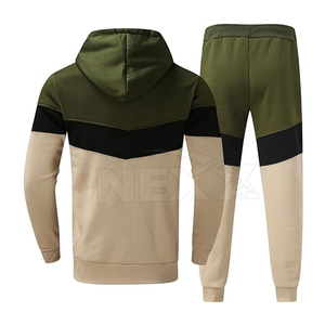 Ensemble de survêtement à capuche pour homme, séchage rapide, imprimé uni, respirant, grandes tailles, logo personnalisable, écologique, options de vente en gros et OEM - Product Image 2