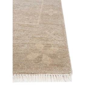 Tapis en laine noués à la main Erbe, beige et marron, géométriques, pour la maison, le salon, le couloir, l'entrée, design puzzle rectangulaire - Rgs-1501 (Cs-01) - Product Image 4
