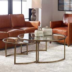 Mobilier de maison Table d'appoint décorative avec dessus en verre - Product Image 6