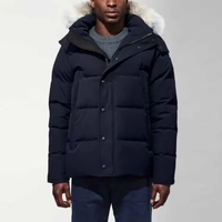 Vestes matelassées en toile à capuche grande taille avec fermeture éclair sur le devant, streetwear d'hiver pour hommes, haute qualité