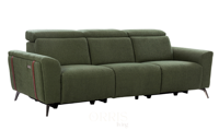 Ensemble de canapés inclinables modernes au design unique, rembourrés en mousse, avec dossier haut et coussin, couleur personnalisable, pieds en métal, pour centres commerciaux et villas