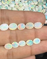 Pierres taillées d'opale éthiopienne naturelle 137 Ct et opale de feu multicolore en vrac pour la fabrication de bijoux, pierre précieuse d'opale en vrac