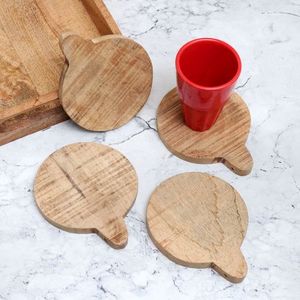 Posavasos de madera marrón al por mayor para bebidas y Decoración de mesa a granel - Product Image 1