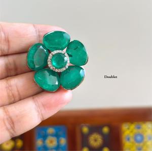 ต่างหูเงินชุบคุณภาพดีทันสมัย ประดับด้วยเพชร CZ สองชั้น ดีไซน์ทันสมัย เหมาะสำหรับงานแต่งงานและงานปาร์ตี้ สำหรับผู้หญิงและเด็กผู้หญิง - Product Image 3