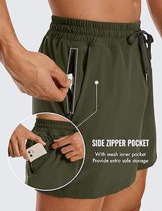 Ropa de hombre Pantalones cortos para correr al aire libre, pantalones cortos informales para correr, pantalones cortos de malla ligeros para entrenar, ropa deportiva transpirable - Product Image 4