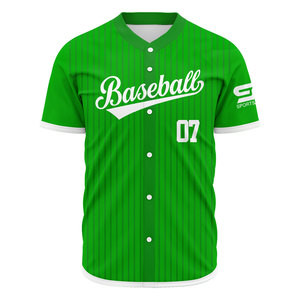 Uniformes de baseball respirants à col en V et sublimation personnalisés de haute qualité Maillots unisexes en polyester Nom de l'équipe avec logo personnalisé pour adultes - Product Image 6