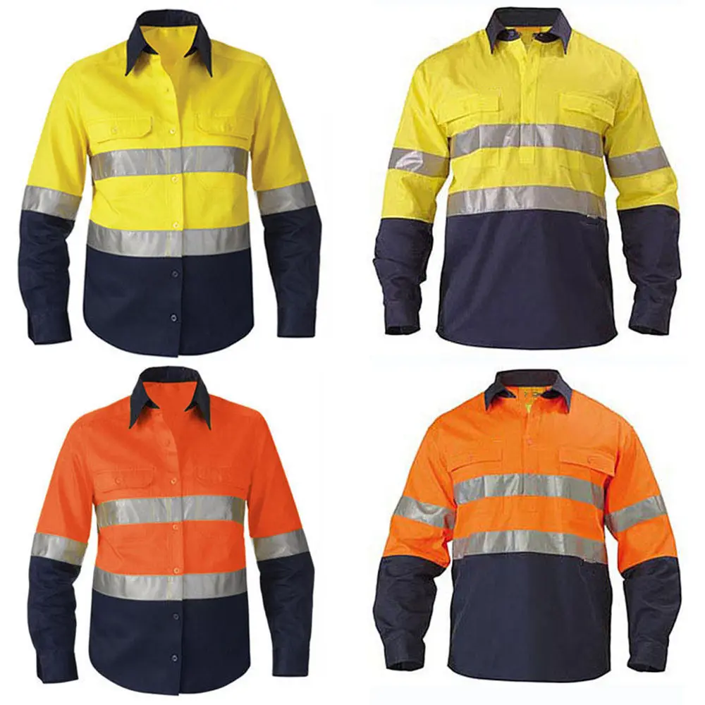 Roupas de construção jaqueta reflexiva de segurança de alta visibilidade roupa de trabalho segurança trabalhadores jaqueta bomber impermeável