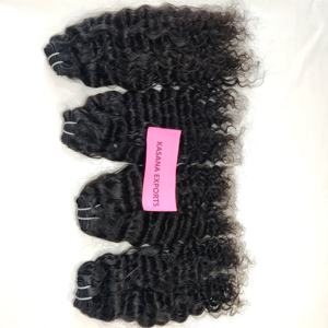 Vente en gros Extensions de cheveux Remy 100% naturels alignés et droits Body Wave Cuticule du temple indien Cheveux humains profonds non traités - Product Image 1