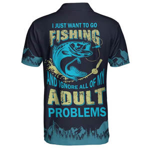 Vêtements de pêche Offre Spéciale hommes Polo de golf chemise 100% coton Polo blanc OEM brodé Camisas Polyester hommes chemises de pêche - Product Image 3