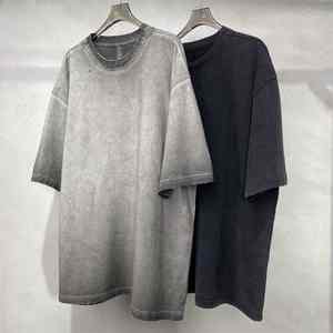 T-shirt en coton délavé à l'acide personnalisé pour hommes Fabricant d'impression ODM T-shirts surdimensionnés, graphiques et unis Vente en gros de vêtements unisexes pour hommes - Product Image 2