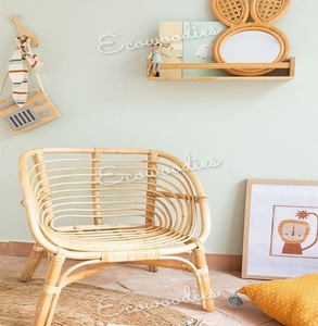 Muebles para el hogar únicos adecuados para uso en interiores y exteriores Silla de ratán natural perfecta para sentarse, relajarse y leer libros - Product Image 5