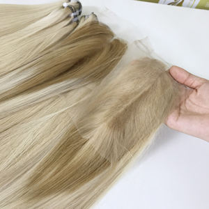 Cabello Humano Liso de Seda Virgen Vietnamita de Lujo de 30 Pulgadas con Trama Doble - Product Image 3