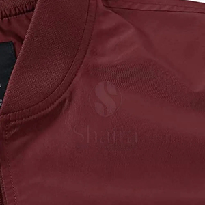 Chaqueta universitaria acolchada de alta calidad para hombre, ropa deportiva Bomber larga de algodón con cuello en V, tela de punto teñida, talla XL de otoño - Product Image 3