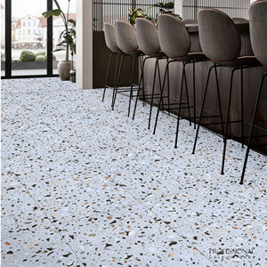 Azulejos de Porcelana Premium con Aspecto de Terrazo Azul Torino y Superficie Tallada - Product Image 1