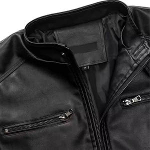Veste en cuir sur mesure tendance à prix de gros pour hommes Fabrication au Pakistan Veste décontractée respirante pour hommes - Product Image 3