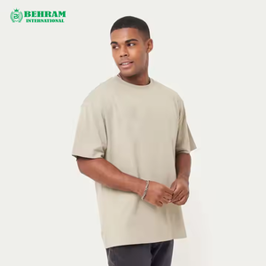 Men's Classic Oversized T-<b>Shirt</b> <b>100</b>% <b>Polyester</b> Jersey Medium Weight Ribbed Neck Short Sleeves Regular Fit Breathable Quick Dry - Product Image 4