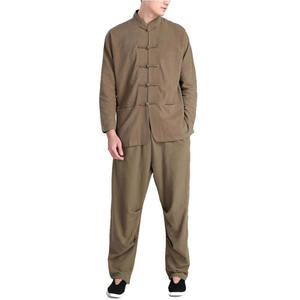 Traje de Práctica de Artes Marciales Ligero, Transpirable y de Secado Rápido, 100% Algodón, Uniforme de Kung Fu, Ropa Tradicional Personalizada para Hombre - Product Image 1