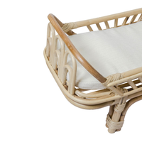 Handgemachtes umwelt freundliches Bauernhaus Rattan Puppen bett Hochwertiges Bett für wieder geborene Puppen Großhandel guten Preis von Vietnam Fabrik