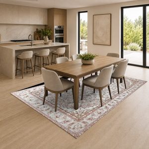 <b>RUGS</b> DEPOT LXDP-0930 Wholesale Multicolor Neutral Traditional Oriental Digital Printed Machine Washable <b>Chenille</b> <b>Rug</b> Non Slip - Product Image 4