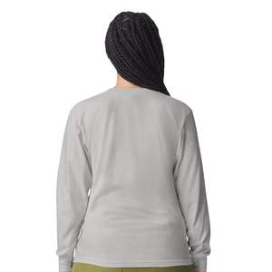 Camiseta Clásica de Manga Larga para Mujer, Cuello Redondo, Ajuste Casual, Color Sólido, Uso Diario, Prenda Superior Básica - Product Image 2