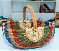 Panier en rotin 2024 utilisé pour le pique-nique, le panier de fruits, le cadeau pour votre maison au meilleur prix au Vietnam.