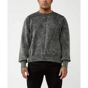 Oem Designer Brand Streetwear Heavy Washed Grey Hoodie Acid Wash Sudadera con capucha de gran tamaño Vintage Men Heavyweight Hoodie - Product Image 5