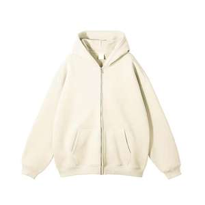 430gsm ขนแกะกันน้ำใส่ได้ทั้งผู้ชายและผู้หญิงใส่ได้ทั้งชายและหญิงมีกระเป๋าโลโก้แบบเรียบง่ายธรรมดาออกแบบได้ตามต้องการสำหรับฤดูหนาว - Product Image 1