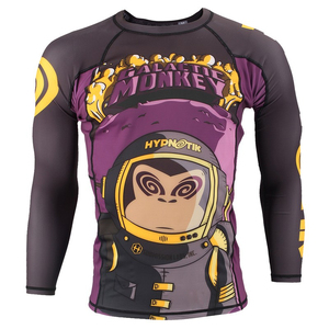 Custom Made Design Your Own Sublimated Rash Guards Mangas completas Active Wears Manga larga Mezcla de artes marciales para hombres Rash Guard - Product Image 3