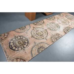 Clásico Beige 3,4 X 11.7ft Alfombra turca de lana Patchwork estampado pasillo rectángulo para entrada para sala de estar dormitorio alfombra de noche - Product Image 2