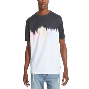 T-shirt Oversize Uomo Guess Ombre 100% Cotone Stile Hip Hop Stampa Sublimatica Bianco Taglia S - Product Image 1