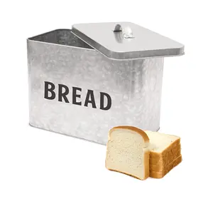 镀锌杂物盒用于存储面包和垃圾箱新设计金属面包盒用于厨房配件新设计金属面包盒