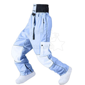 Pantalones de Esquí Casuales para Exteriores, Protección contra la Nieve, Transpirables, Ligeros, de Poliéster/Nailon, Capa Cálida de Invierno con Tela Suave - Product Image 2