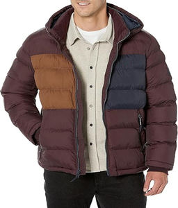 เสื้อแจ็กเก็ตผ้าแคนวาสของผู้ชายน้ำหนักเบาทันสมัยเสื้อแจ็กเก็ตทรงสูงดีไซน์เด่นคอตั้งสำหรับการแข่งขันในฤดูหนาว - Product Image 1